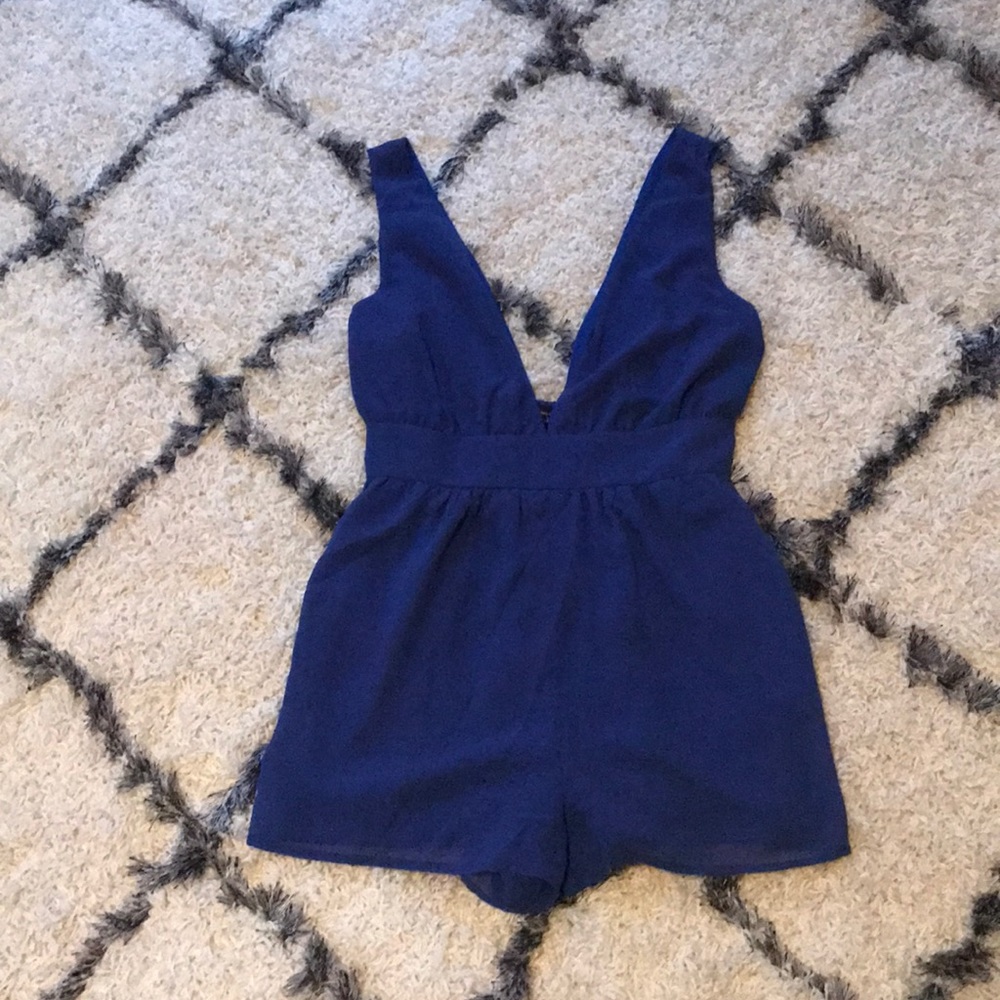 Royal blue romper